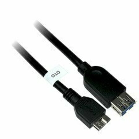 SWE-TECH 3C USB OTG, USB 3.0 Micro B Male to USB 3.0 Type A Female, USB On The Go, 12 inch cable FWT30U3-10200